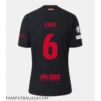Barcelona Paez Gavi #6 Tricou Fotbal Replică 2024-25 Barbati Deplasare